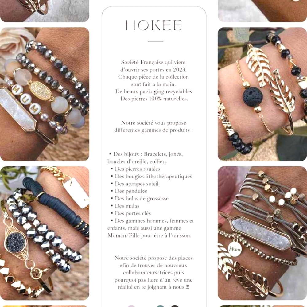 Je vends des bijoux faits de pierre précieuse qui aident notre qualité de vie